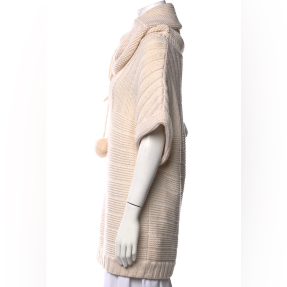 Alice+Olivia 100% Merino Wool Cowl Neck Printed Knit Long Sweater Size Small - Picture 3 of 10